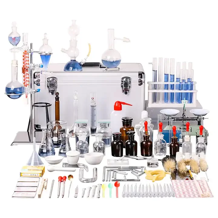 2024 new design Aluminum alloy packaging laboratory glassware chemistry kit used in various experiment