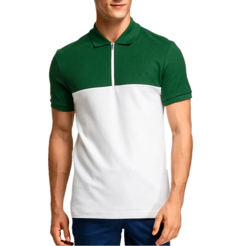 zip front polo shirt