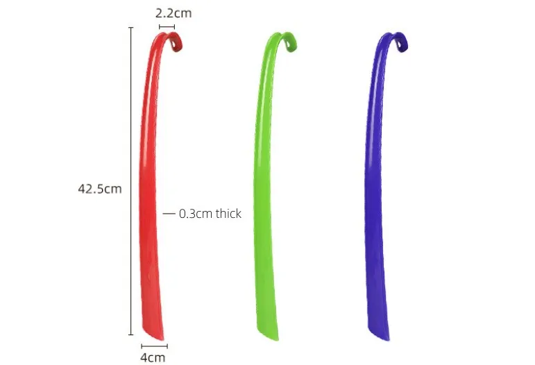 Мужской и Женский Пластиковый длинный крюк для обуви устройство накачки можно повесить обувной