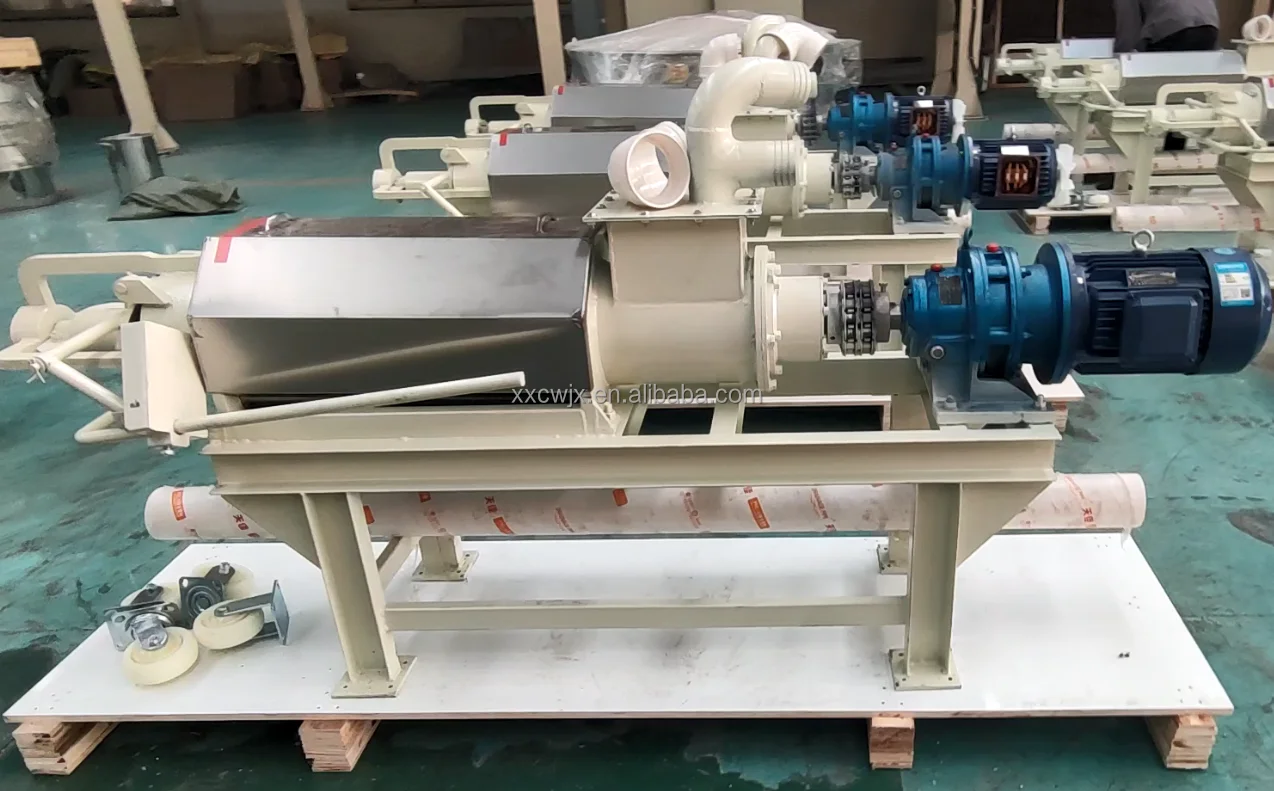 CE Approved Cow Manure Dewater Machine/pig Dung Dewatering Machine