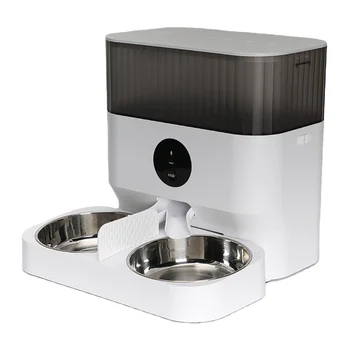 Rongxiang WIFI control 5l elevated stainless steel pet dog cat wireless long distance feeder waterproof pet feeder travel
