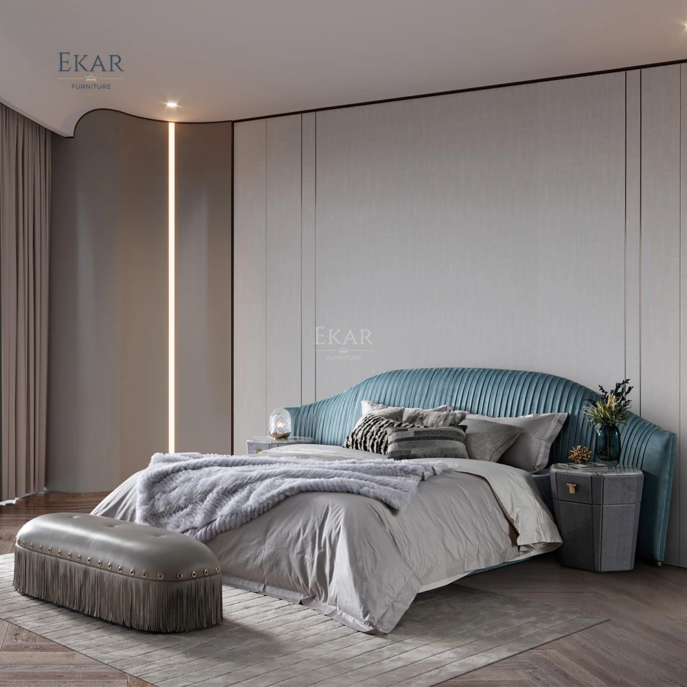 EKAR FURNITURE - Italian-Style Light Luxury Soft King Bed for Modern Bedrooms manufacture