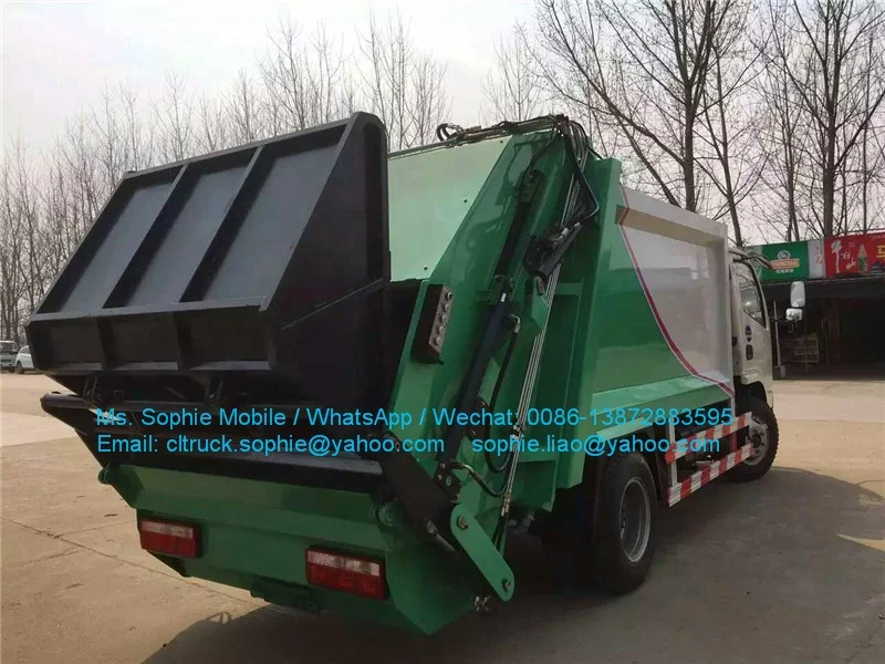 ISUZ 8000L 8m3 мусороуплотнитель грузовик 4x2 дизельный механическая коробка передач хорошая цена