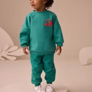 Wholesale Fleece Cotton Pullover Kids Jogger Set Sport Pants Toddler Boy Clothes Children Clothing Sets Boys Tracksuit Sets