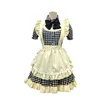 Black [Apron with bow headband]