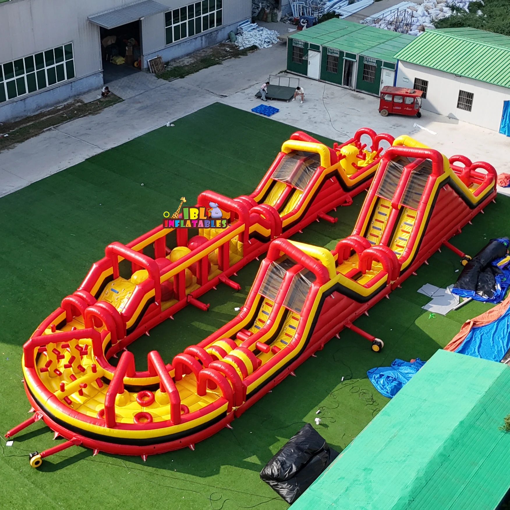 Extreme Insane Inflatable Obstacle Course for Adults & Kids