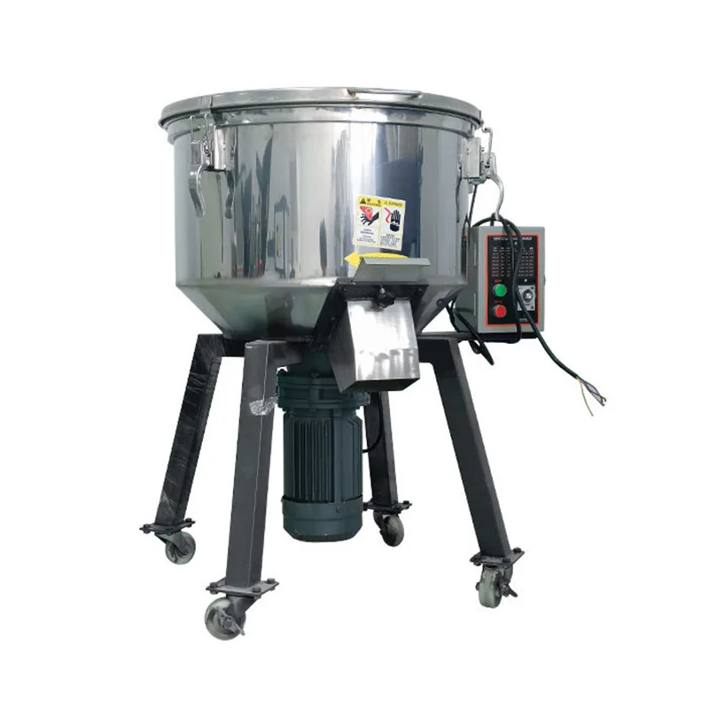 Factory Direct Sale 100kg Color Powder Resin Mixing Machine Plastic Granules Mixer Blender Low Speed Plastic Recycling Mixer