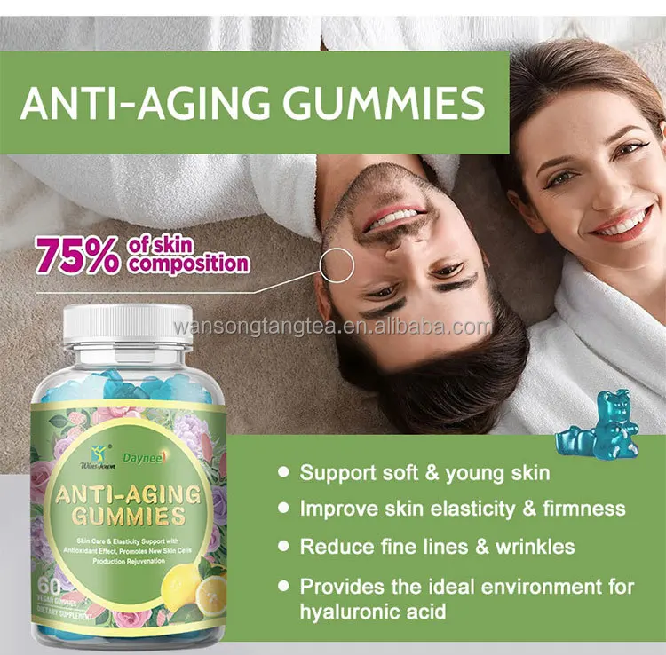Winstown Daynee Anti Aging Gummies 3g* 60 Pcs/bottle Anti Aging Gummies Supplements Anti Aging Gummies