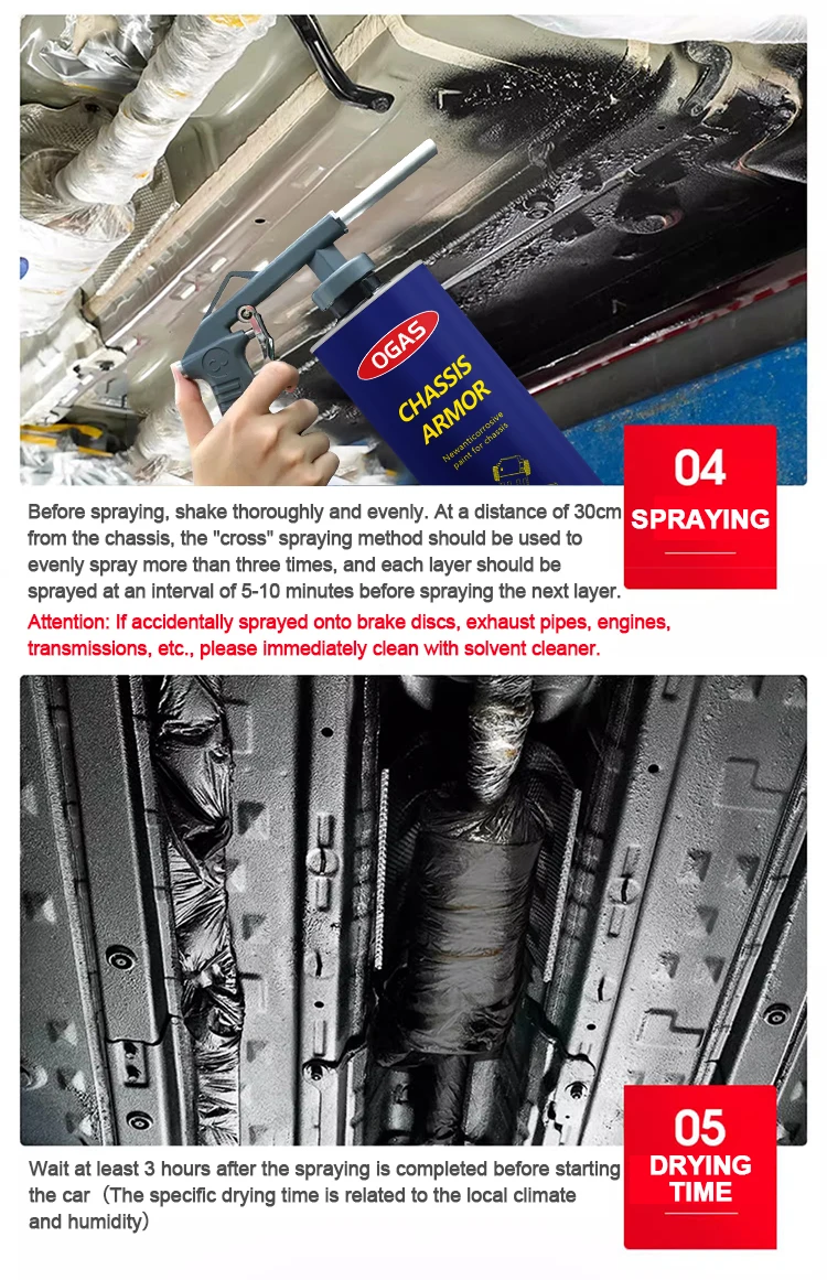 Car Chassis Rubberized Undercoat Rubber Paint For Cars Undercoating