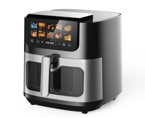 2200W 9L Digital Control Menu Mode Stainless Steel Heater Colorful Touchscreen Visible Window Household Electric 1 Year