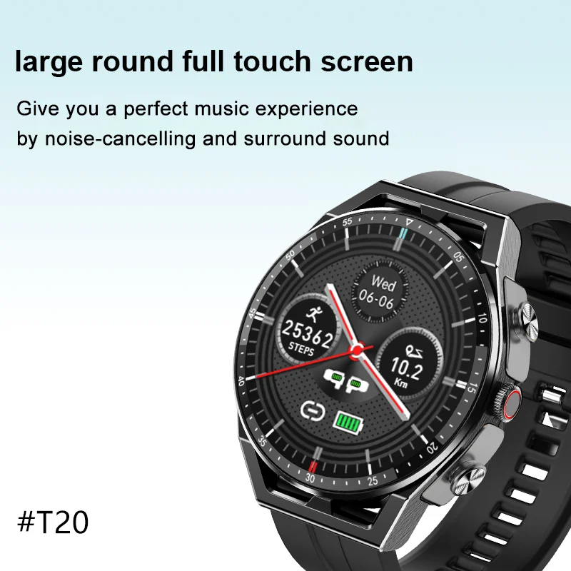 T20 Smart Watch Versatile with Earbuds Health Trackers
