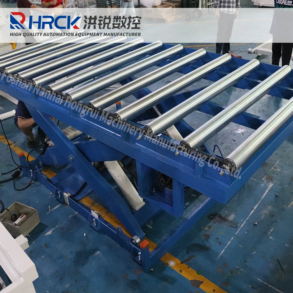 Loading 1000kg 1500kg 3000kg Cargo Foot Switch Control Lifting Platform