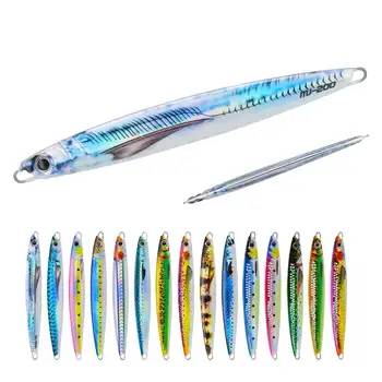 CHEERY 30g40g60g80g100g120g150g 3D Print Metal Jig Lure Long Flash Slow Fast Sinking Needle Major Vertical Craft – Metal Jig – view 2