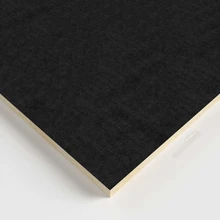 Acoustic Black Design 600X600 Suspended Ceiling Tiles Mineral Fiber Fabric False Ceiling Panels for Hospital Grid Installation