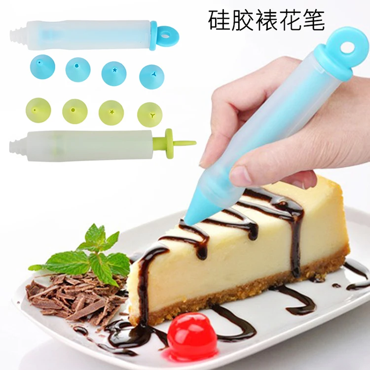 Cake Decorating Pens,Silicone Food Writing Pen,Cookie Cream Pastry  Decorating Pen for Cake Icing, Baking and DIY - Walmart.com