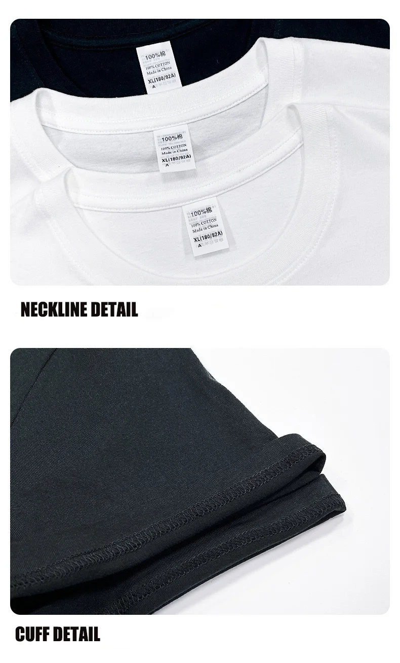 180gsm Pure Heavy Cotton Custom Blank T Shirt For Men Unisex Custom ...