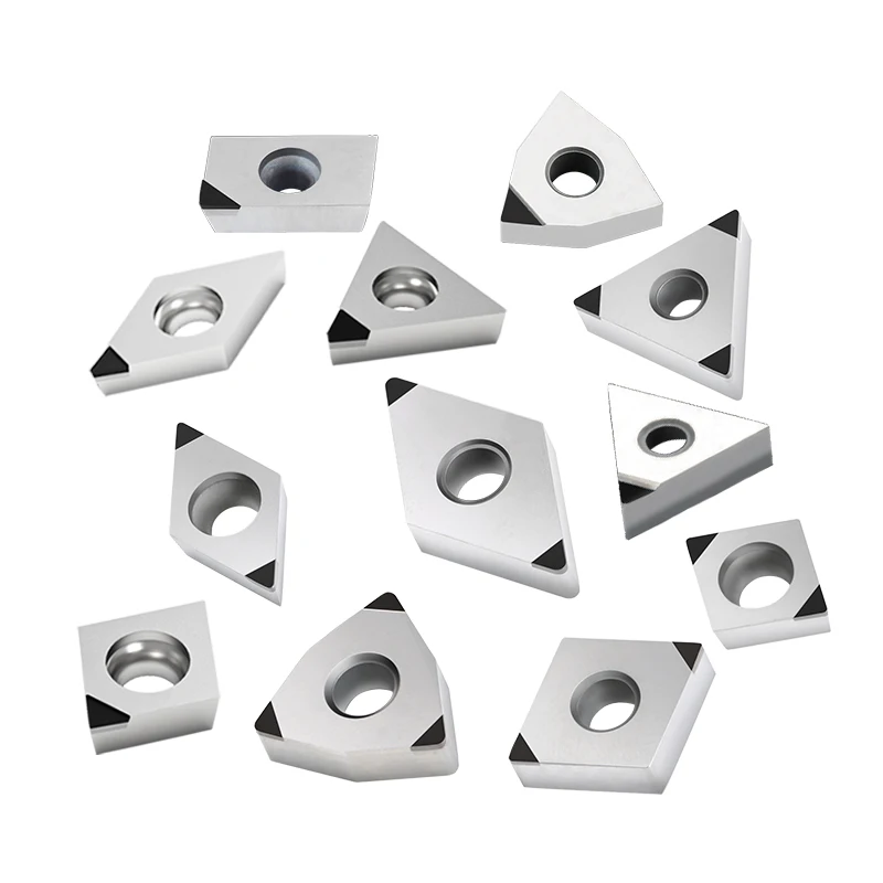 High Quality CNMG120404 PCD Diamond Inserts Tungsten Carbide Turning Inserts CVD for Aluminum Processing OEM Customizable details