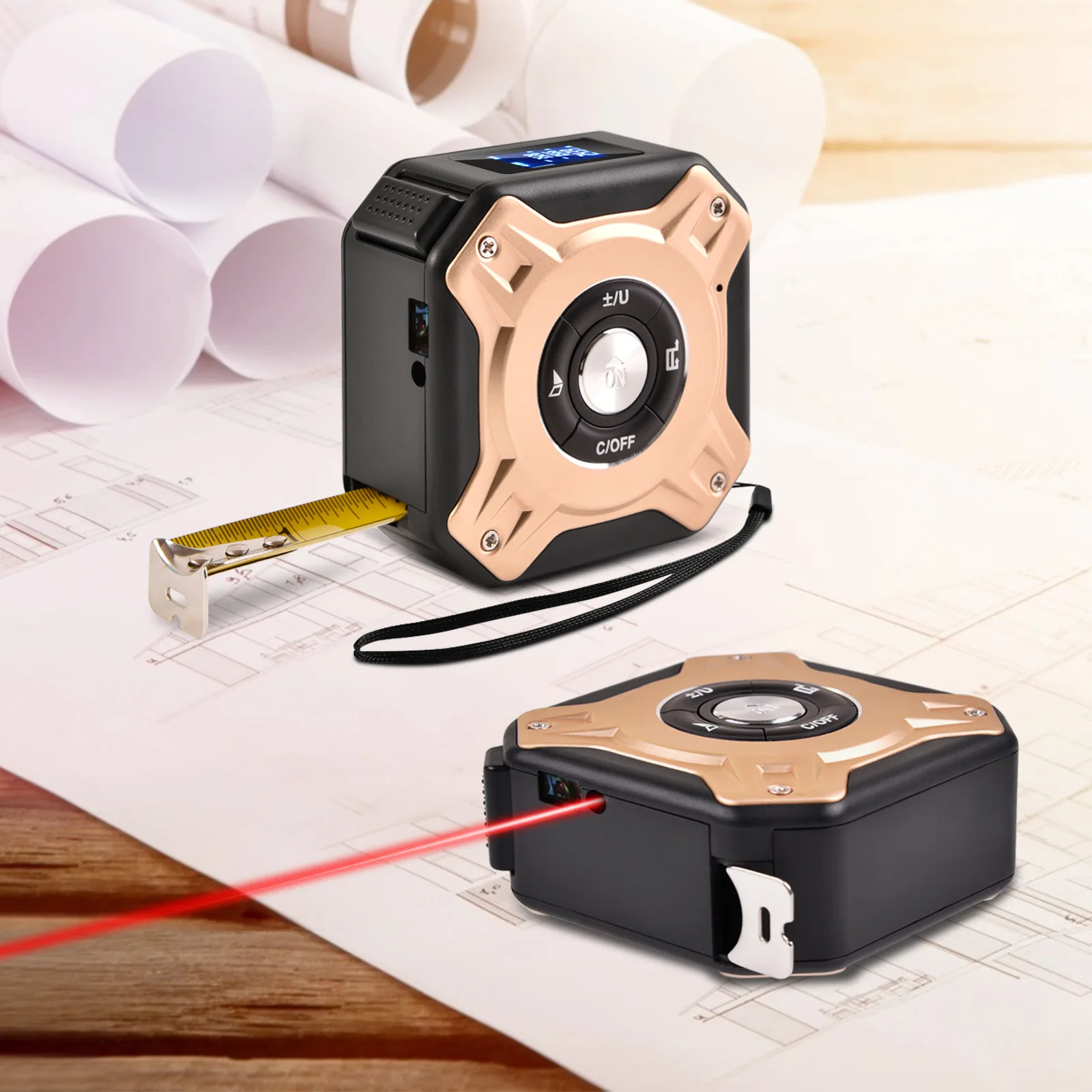 Best Digital Tape Measure Laser Measuring Tape 100m Square Footage Tool