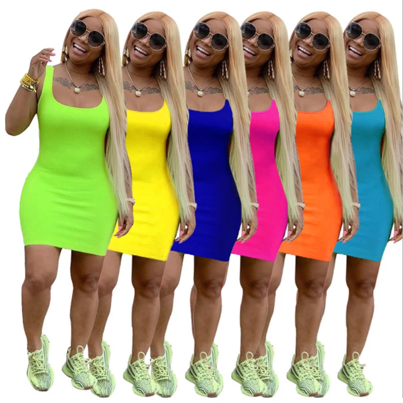 2020 Casual Summer Clothes Solid Color 