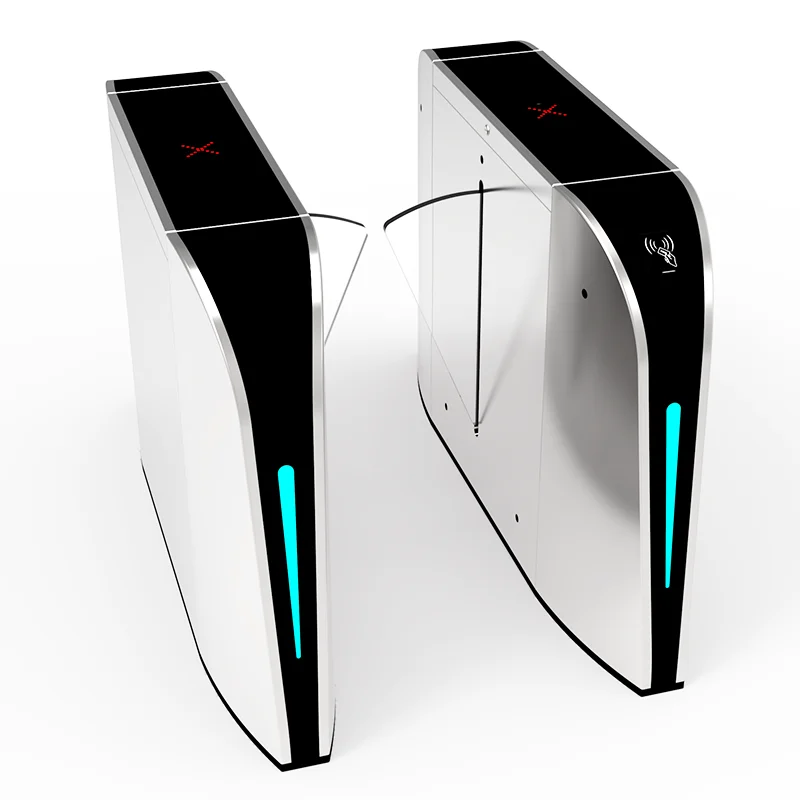 RFID Flap Turnstile System Automatic Waterproof Portable 304 Stainless Steel Gym Access Controls Turnstile Gate Price