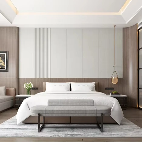 Modern Minimalist Tasarımlı, Su Geçirmez ve Ses Yalıtımlı Özellikler ile Melinco PVC Dikişsiz Duvar Panelleri, Grafik Tasarım, Oturma Odası, Villa, Spor Salonu