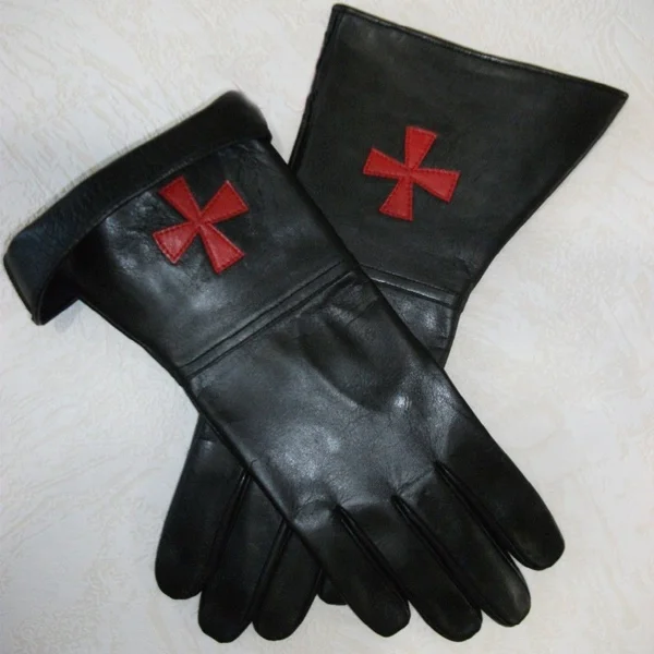 Masonic Regalia Leather Gloves Knight Templar Custom Mason High Quality