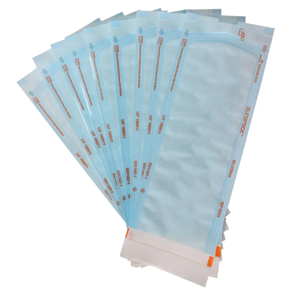 Autoclave Pouch Tubing Sterilization Pouches for Dentist Tools Dental Tattoo Nail Self Seal Sterilization Flat Reel