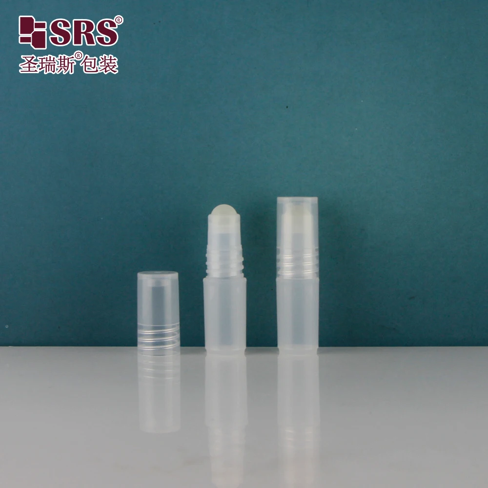 SRS Factory Customization Plastic Unique Design Plastic Roller Ball Container 3ml Bottle Roll On