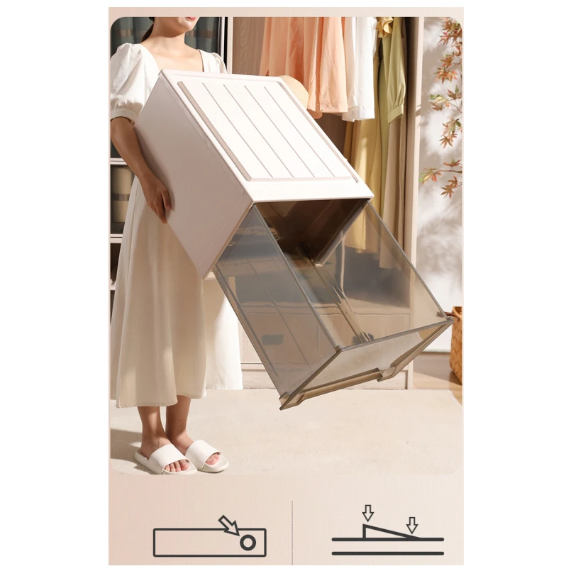 YIKEYOU Factory Wholesale Clear Plastic Stacking Drawer New Style  Plastic Stacking Drawers Stacking Organizers