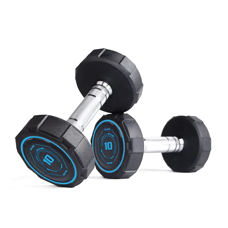 Free Weights Gym Equipment Dumbbell Set Wholesale Cheap Pu Round