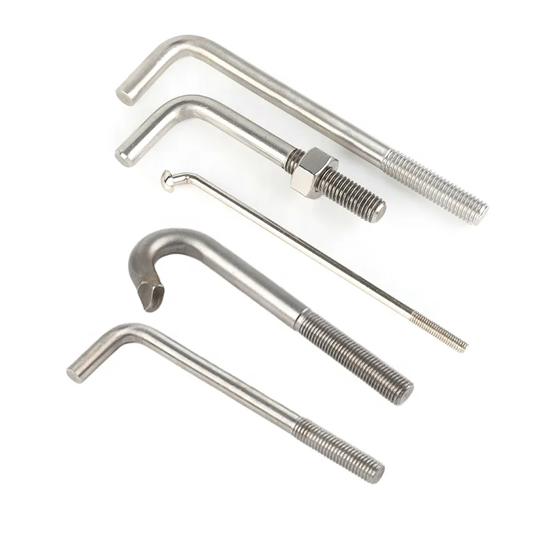 OEM Scrúdán éadaigh M6-M100 Hanger Bolt L Sraith Roiftearach Hook Bolt J Bolt