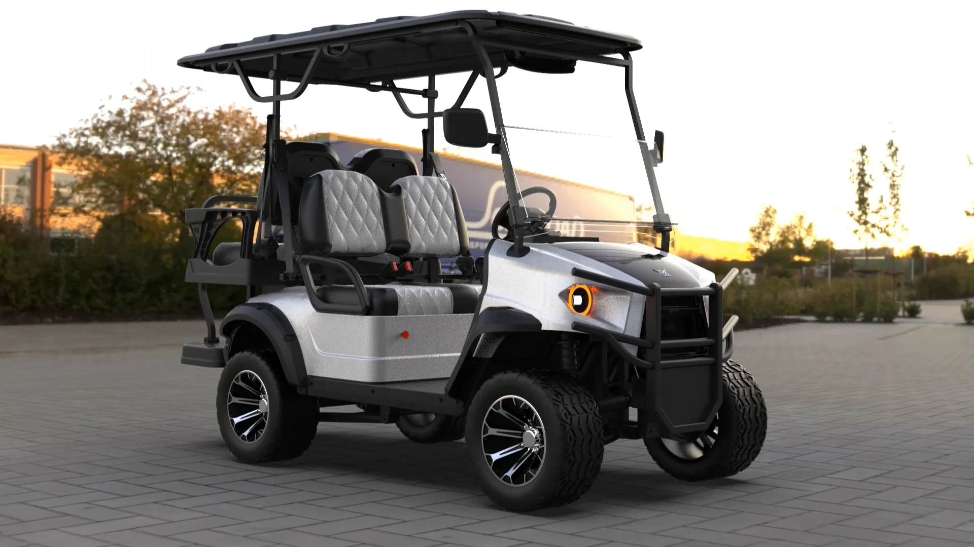 6 Person 48v Electric Golf Cart Off Road Buggy With Lithium Battery ...