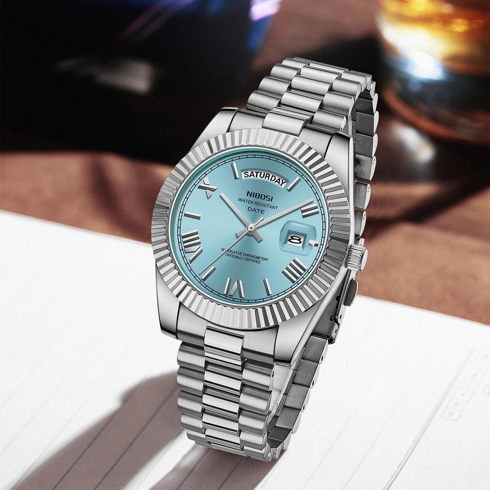 NIBOSI 2628 Luxury Fashion Brand Waterproof Quartz Watch