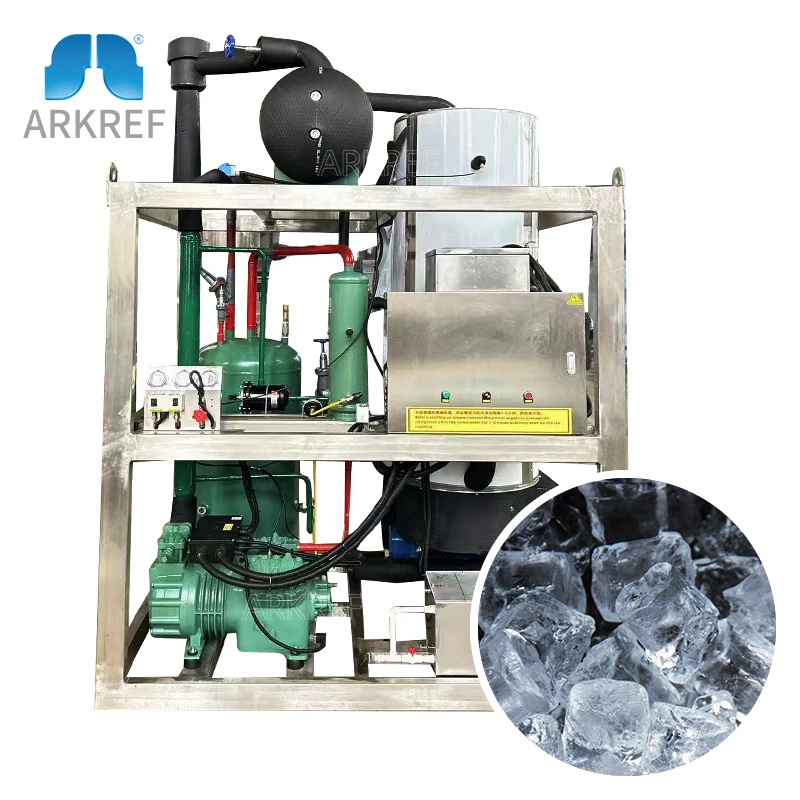 Arkref Commercial Industrial Ice Making Machine  Equipment 5t 8t 10t 15t 20t 25t 30t 40t Per Day Tube Ice Machine