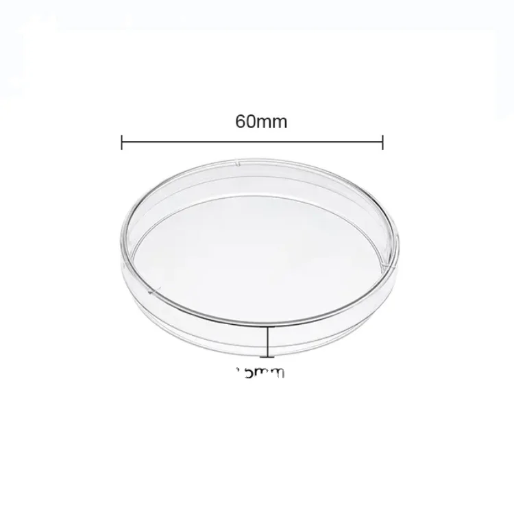 Стерильные лабораторные одноразовые пластиковые чашки Петри 90 мм/60 мм