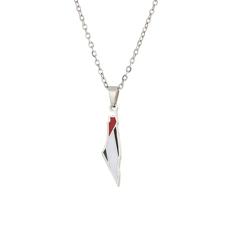 Israel Map Necklace