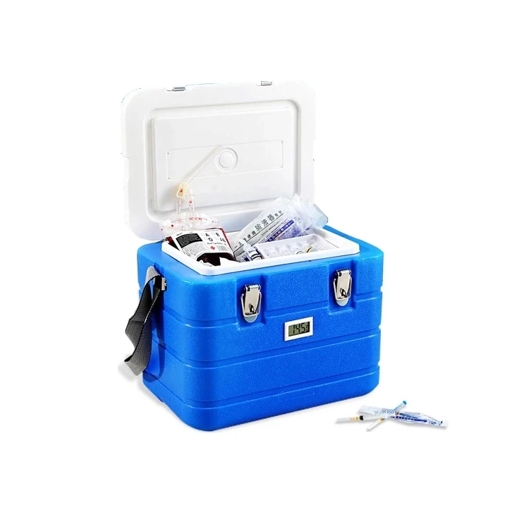Vaccine Cooler Box Cold Chain Transport Keep The Temperature 2-8 الدرجة العلمية 48-72 ساعات, Blood Insulin Medical Cooler Box