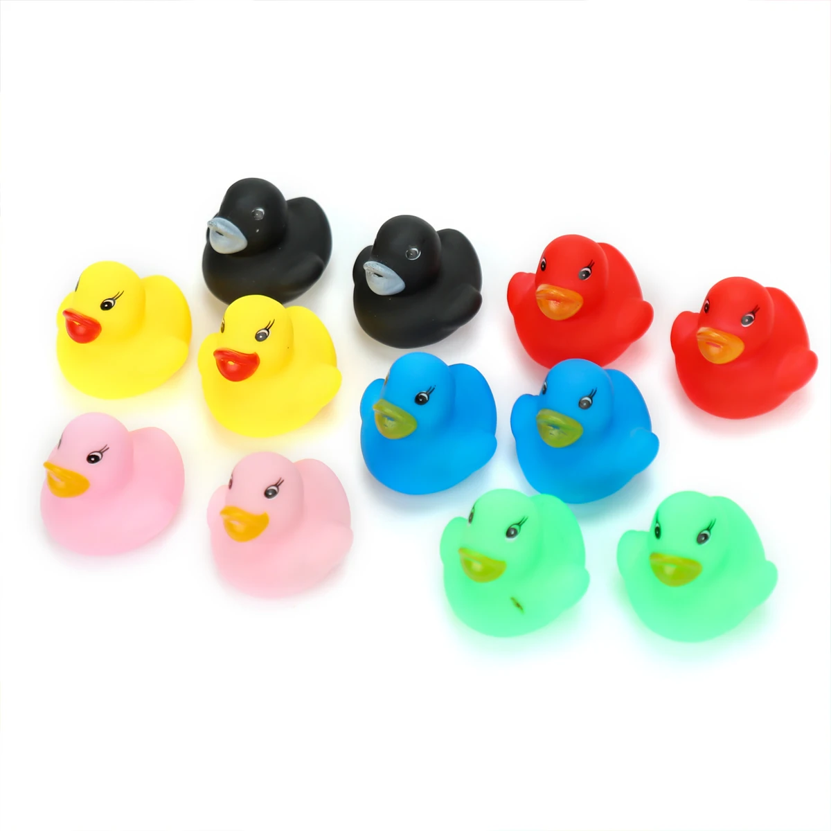 Colorful Mini Rubber Ducky Squeak And Float Baby Shower Toy Party ...