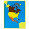 PREMIUM América del Norte Puzzle Mapa pequeño