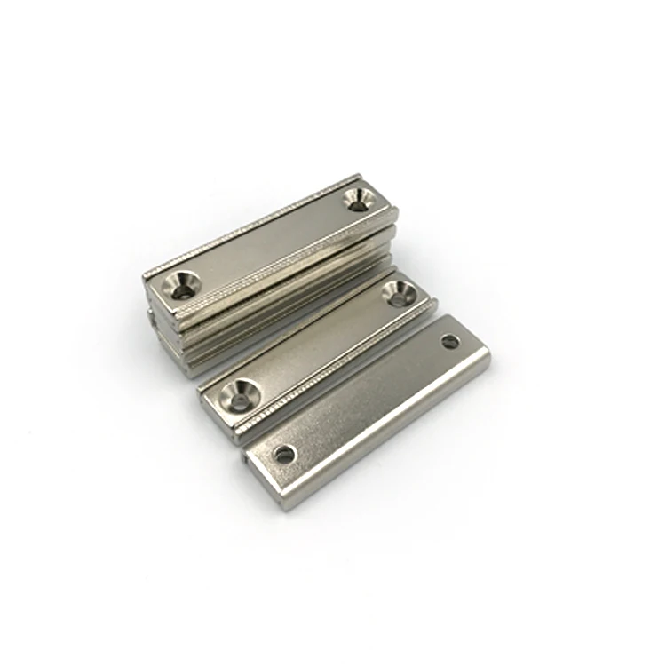 Неодимовый пользовательский квадратный магнит супер постоянные магниты N42 с потайным отверстием