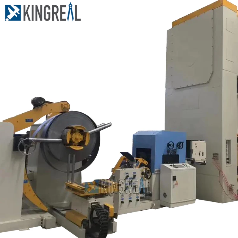 Coil Metal Sheet Panel Leveling Servo Feeding Laser Cutting Machine Combine Decoiler Leveling Feeder Punch Machine