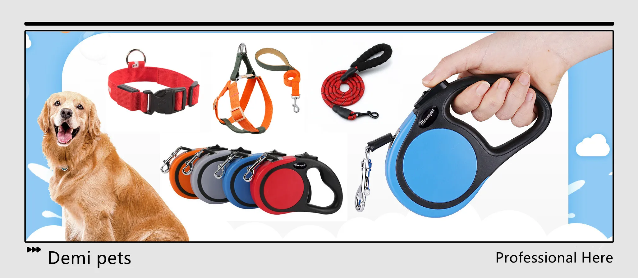 Wholesale High Quality Strong Heavy Duty Rope Dog Leash Double Color