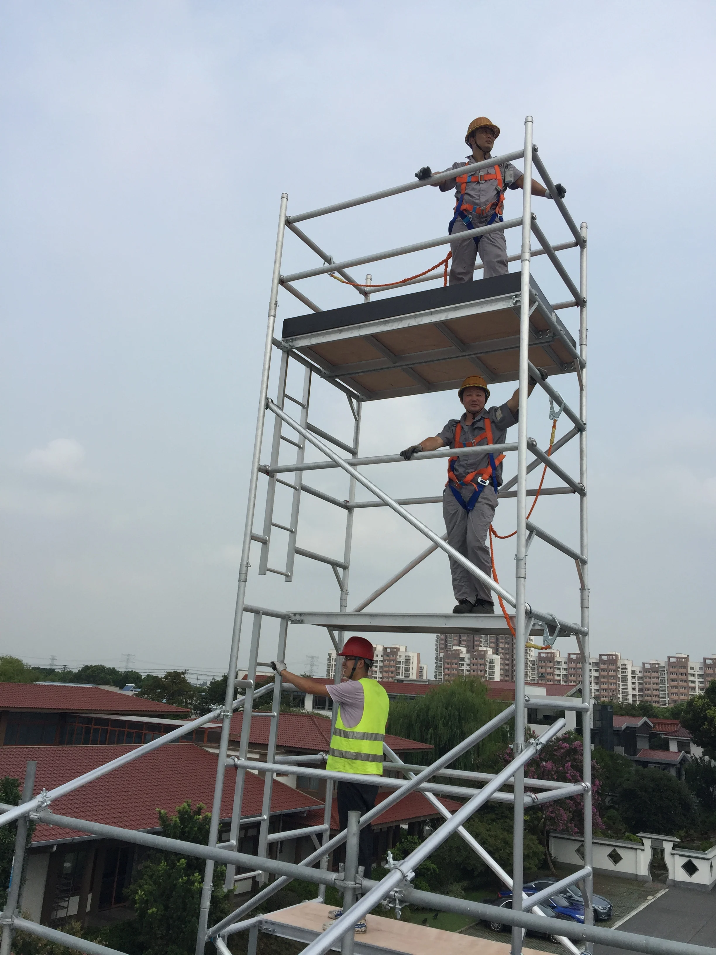 Large and Robust Scaffolding Frame Manufacturers Ladders Aluminium Scaffolding Tower Platform Ladder Working Platform