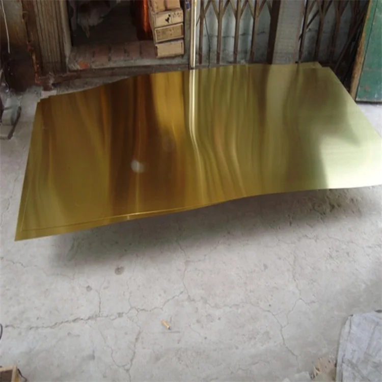 Competitive Price Brass Plate 2mm1220mm Wide 0.360mm Thickness Brass
