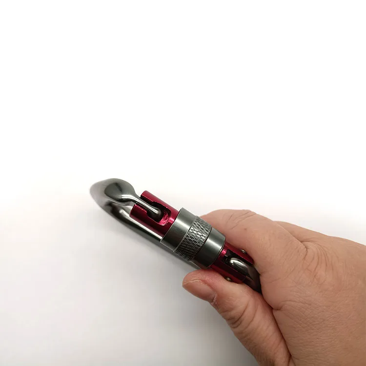 Safety auto Locking Carabiner Karabiner with EN certificate aluminium snap hook camping outdoor mosquetones de escalada de 25kn