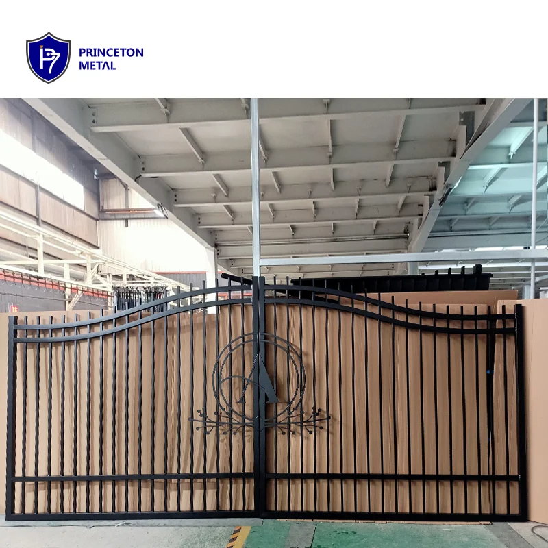 Modern New Material Automatic Sliding Swing Tubular Aluminium Driveway Gate