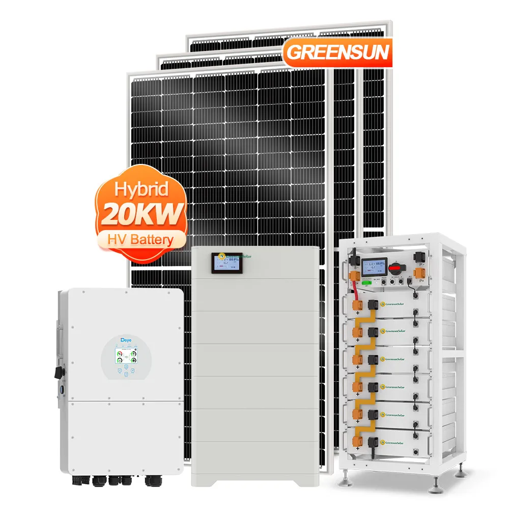 Best quality hybrid solar energy system 15kw 18kw 48v hybrid solar 