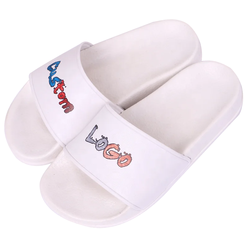 Custom brand logo design children indoor slipper kids summer slippers