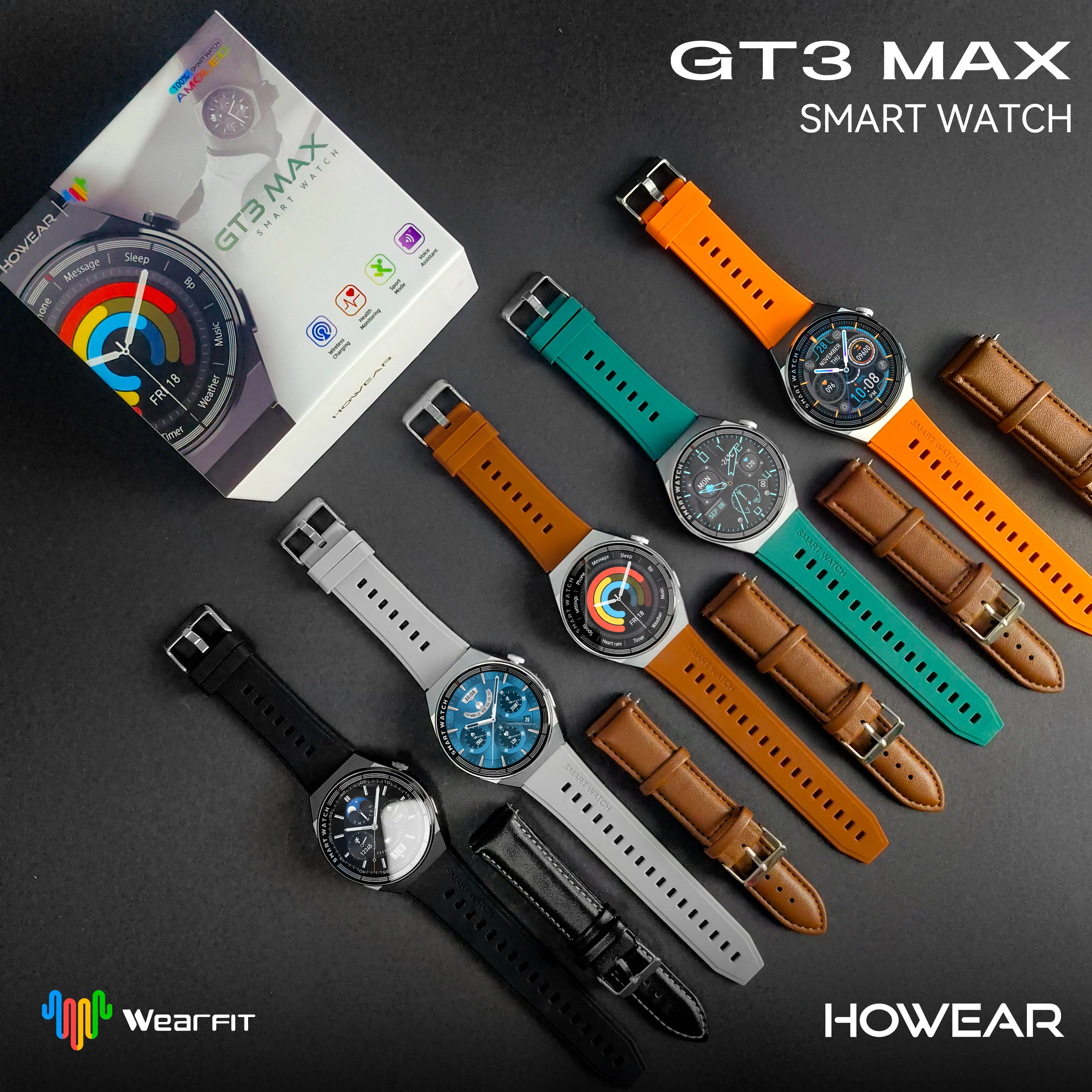 GT3 Max Smart Watch Tracker Waterproof Gt3 Pro Max Ai Voice  Assistant Smartwatch Gt3 Max Watch Reloj Inteligente