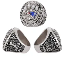 Custom NFL 2014 New England Patriots Championship Ring Men's Ring Wholesale Custom Wooden Box